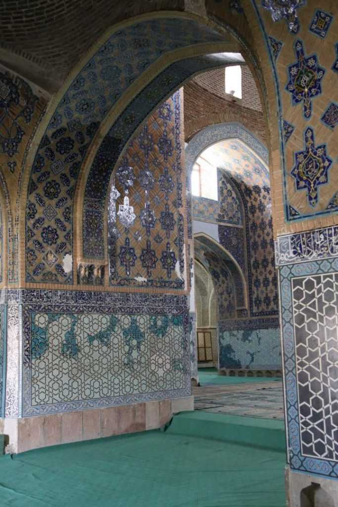Innenansicht der Blaue Moschee Tabriz
