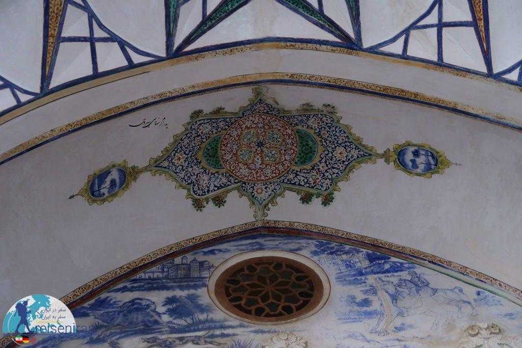 نقاشی های سقف خانه بروجردی های کاشان