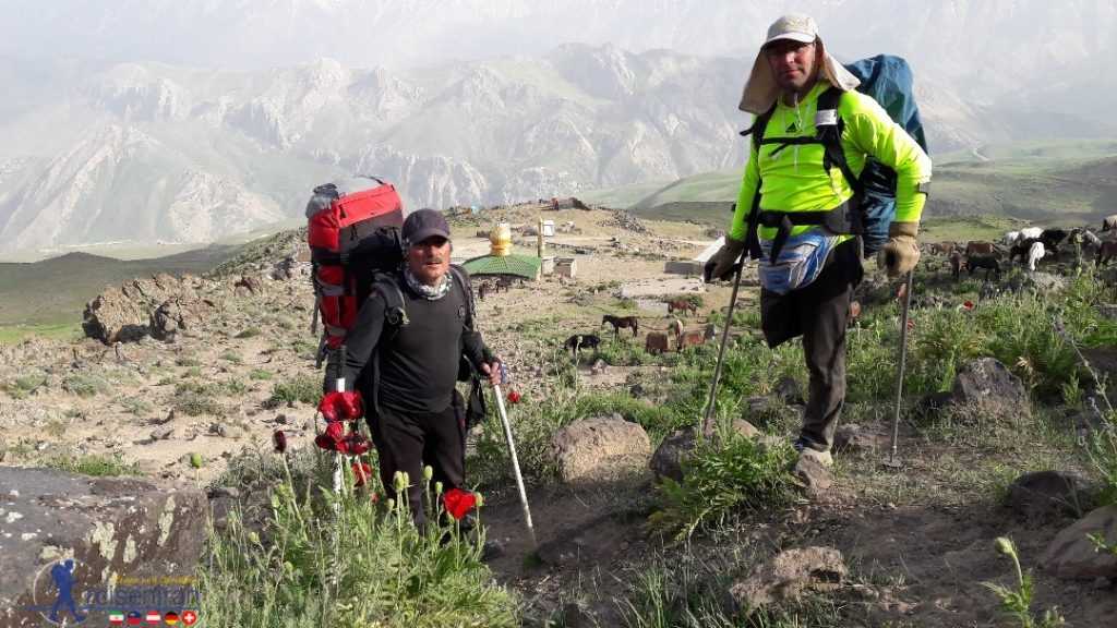 The beginning of the ascent route to Damavand peak