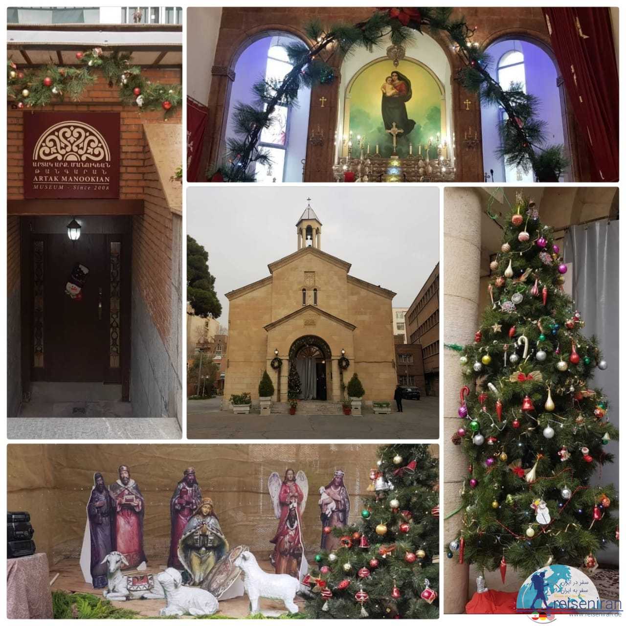 جشن سال نوی میلادی در کلیسای حضرت مریم تهران