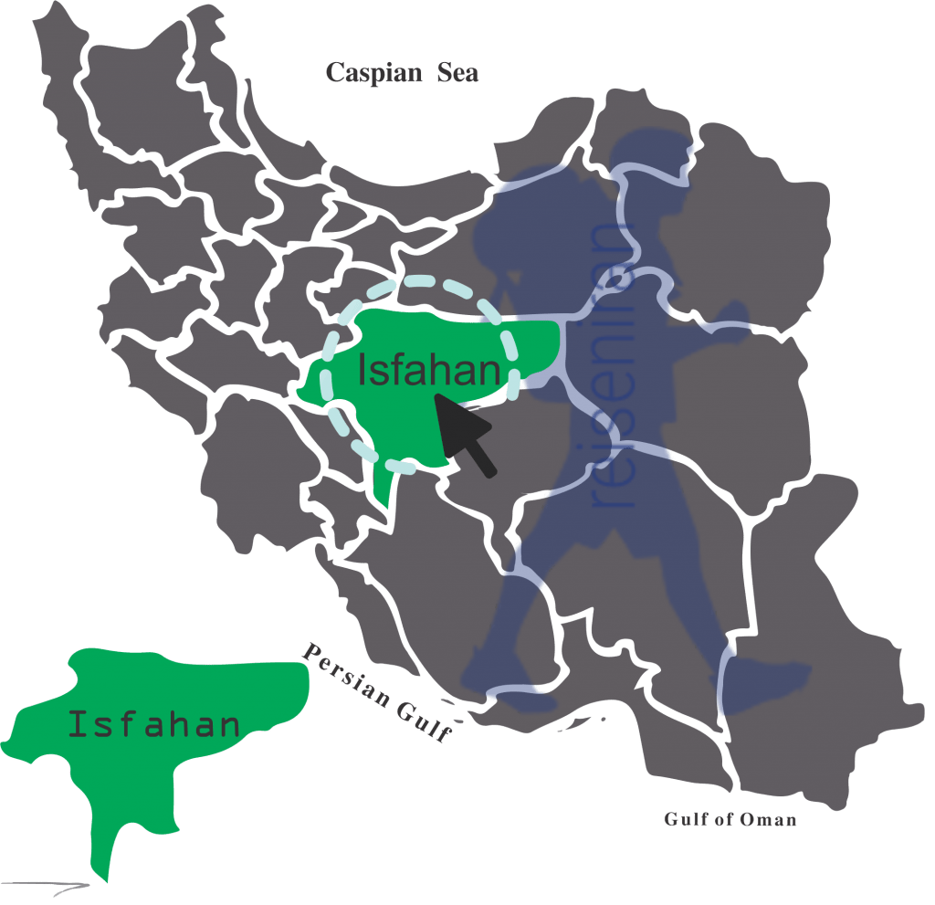 Isfahan Province map