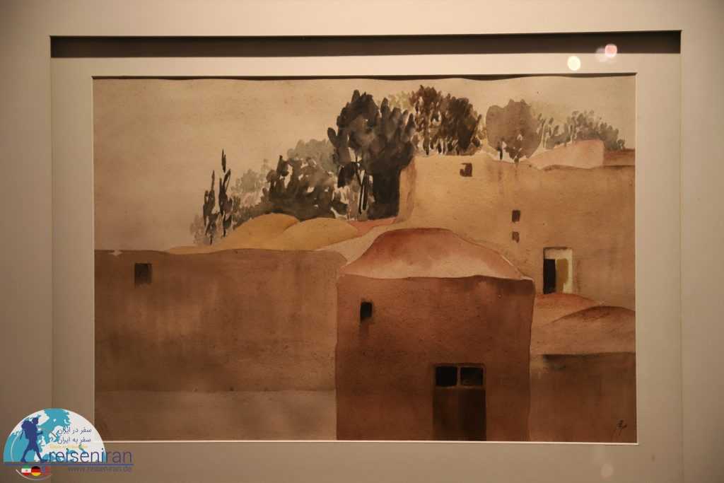 نقاشی منظره روستای سهراب سپهری