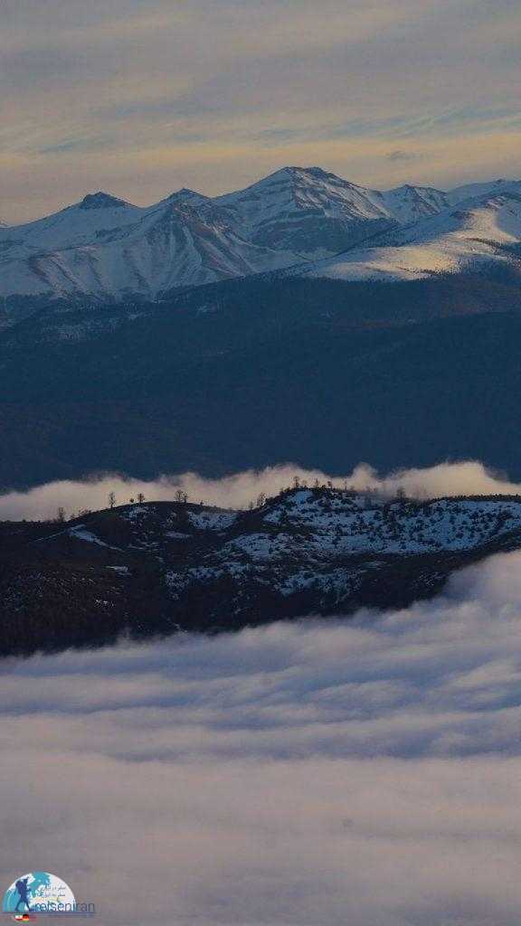رشته کوه البرز در زمستان