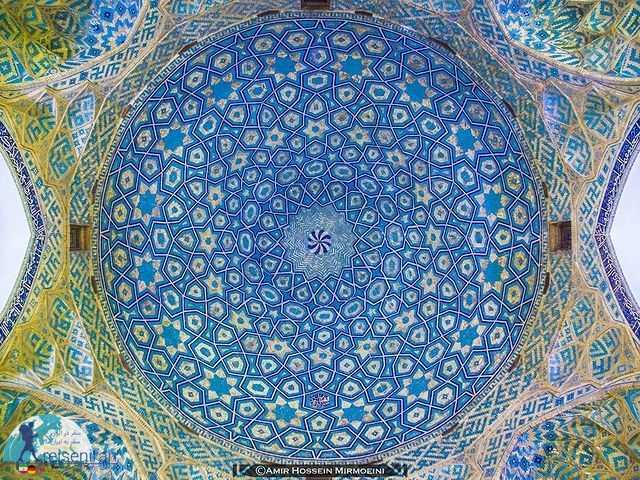 سقف زیبای مسجد جامع یزد