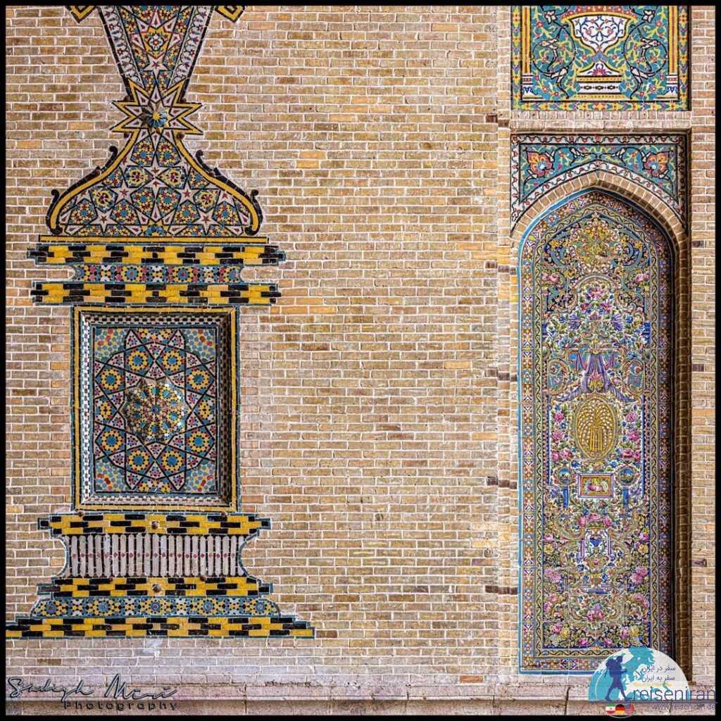 طراحی رنگارنگ مسجد و مدرسه سپه سالار