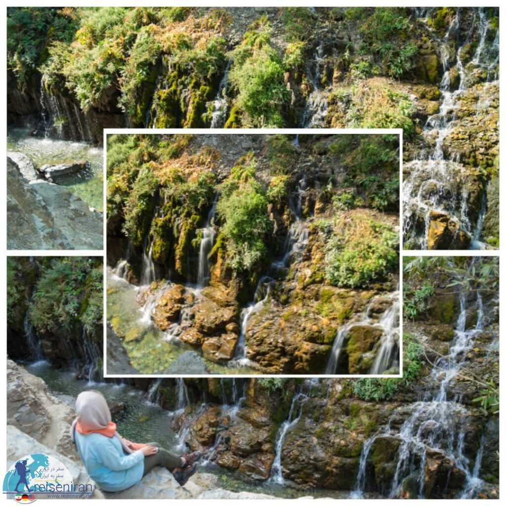 آبشار هفت چشمه جاده چالوس