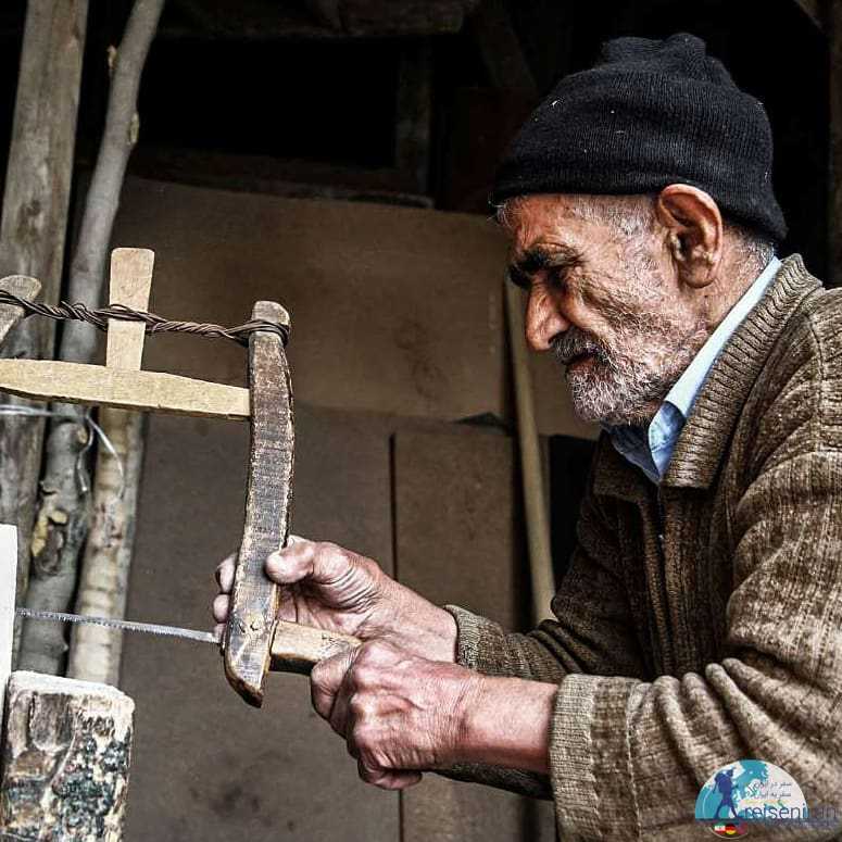 سیدعلی اصغر سید رضی، پیرمرد نجار سنتی در قزوین