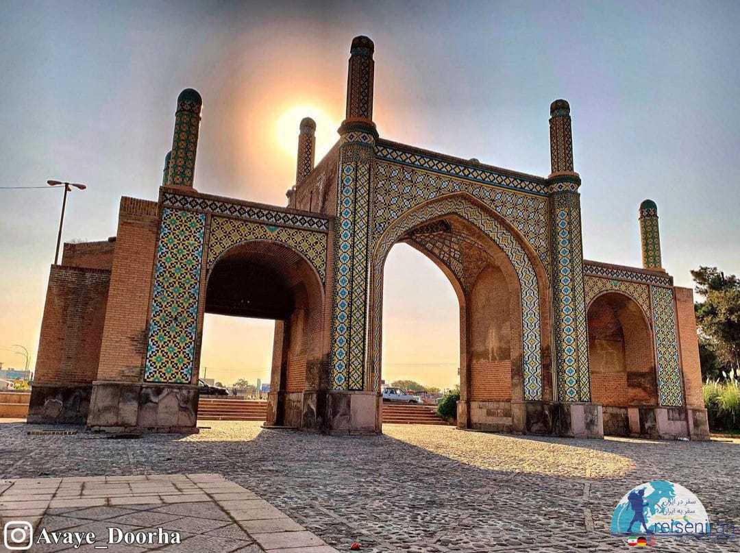 عکس دروازه تهران قدیم در قزوین