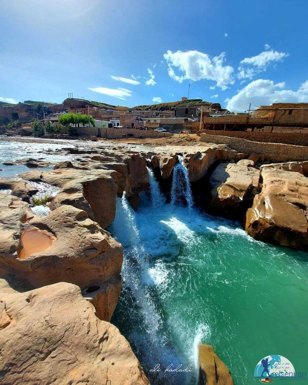 عکس زیبای آبشار آفرینه خرم آباد