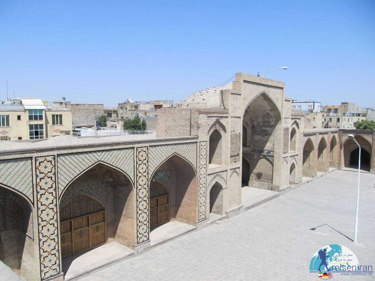 خانه های اطراف مسجد جامع شهر قزوین