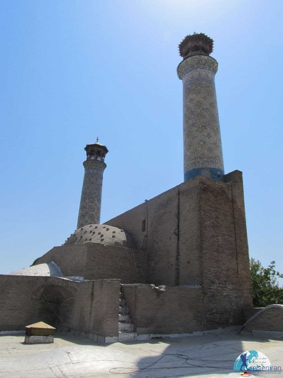 نمای پشت بام مسجد جامع کبیر قزوین
