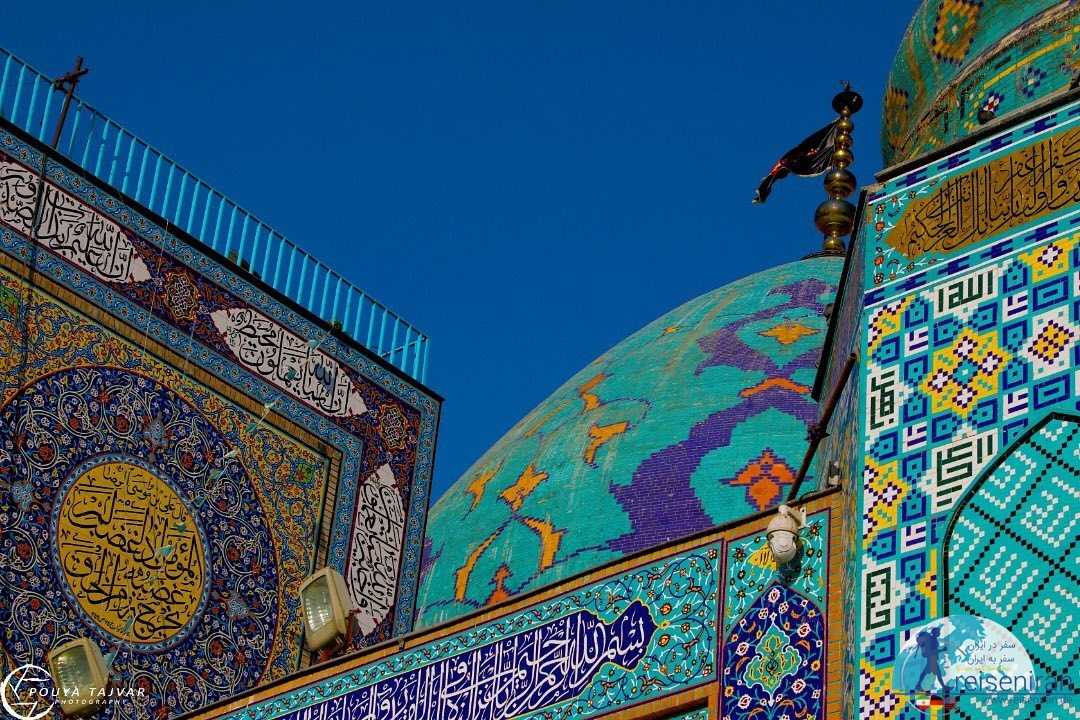کاشی های زیبای مرقد امامزاده صالح