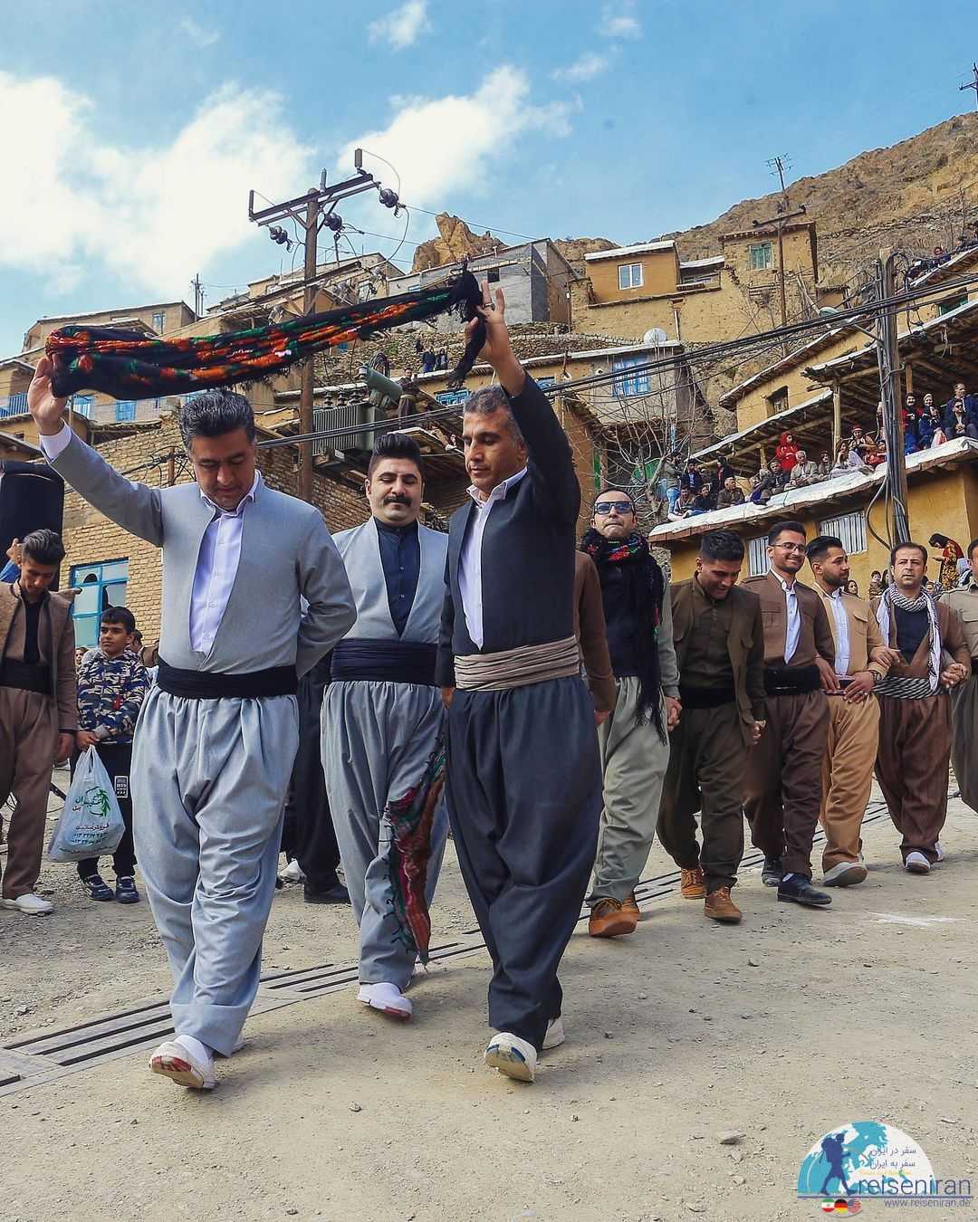 جشن نوروز در روستا دولاب کردستان